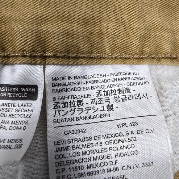 Levis 514 Pants Men 34×30 (Fits 32×29) Brown Straight Fit Mid Rise Stretch Twill - Picture 4 of 13